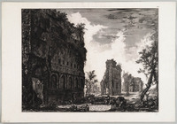 TvB G 6637
<br/>
Veduta degli avanzi della circonferenza (...) Villa Adriana oggidi chiamata Piazza d'oro
<br/>
<em>Piranesi, Giovanni Battista (1720-1778)</em>